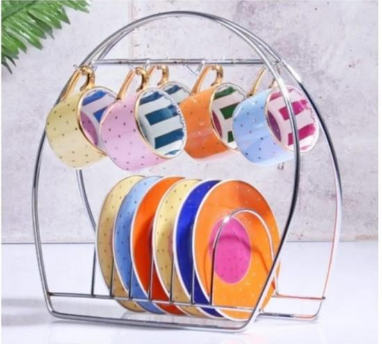 Kosova TEL-251 Fincan Askılığı Gümüş