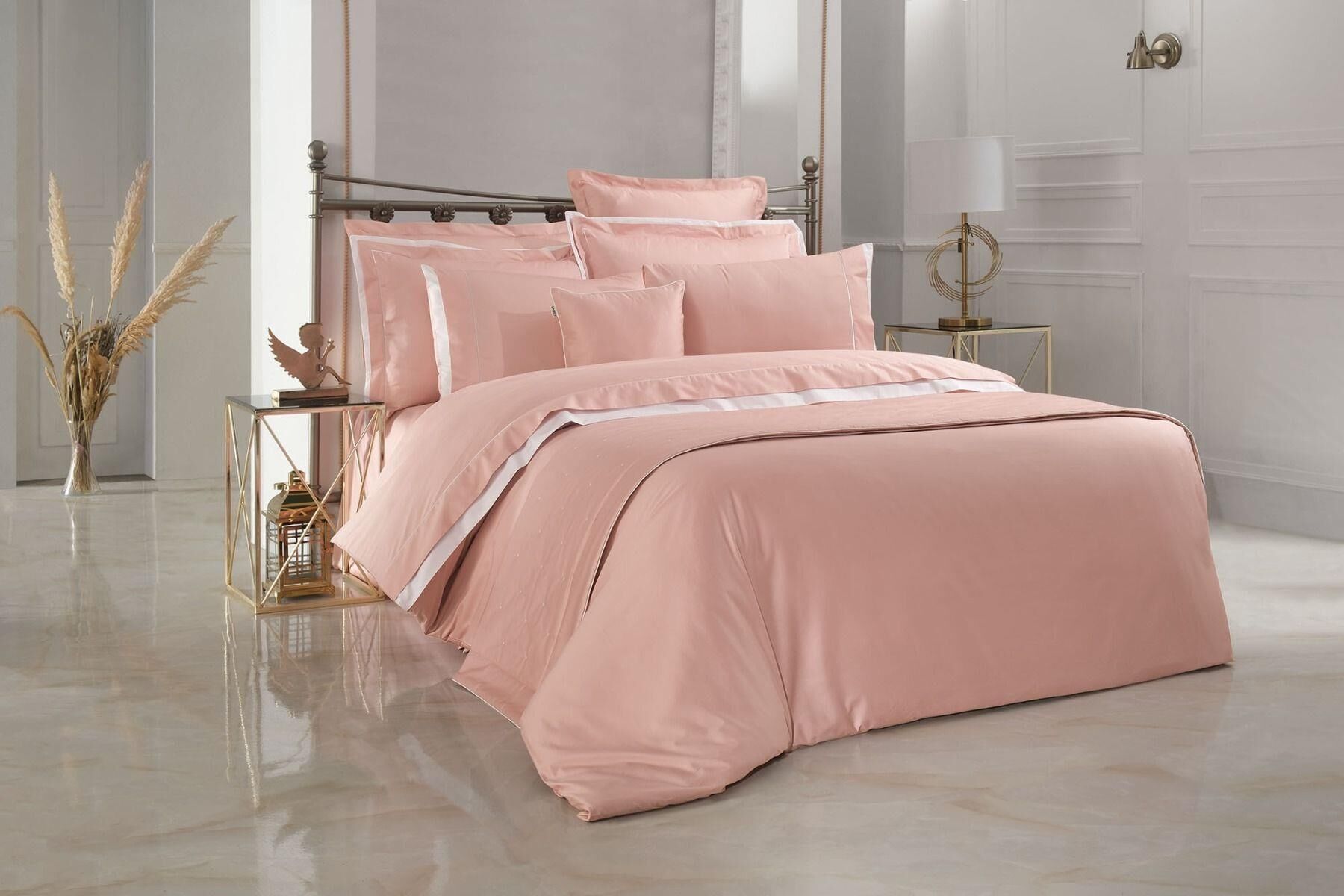 Sarev Krakow V9 Pamuk Saten Çift Kişilik Nevresim Takımı