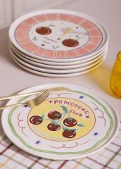 The Mia ITL0002 Italian Summer Servis Tabağı 6lı Set 26 Cm