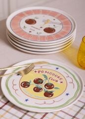 The Mia ITL0002 Italian Summer Servis Tabağı 6lı Set 26 Cm