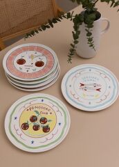 The Mia ITL0002 Italian Summer Servis Tabağı 6lı Set 26 Cm