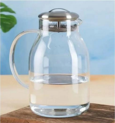 Acar 417 Metal Kapaklı Oval Cam Sürahi 2000 Ml