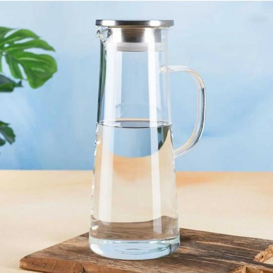 Acar 421 Metal Kapaklı Cam Sürahi 1500 Ml