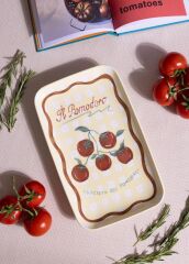The Mia ITL0015 Italian Summer Dikdörtgen Servis Tabağı 31x20 Cm