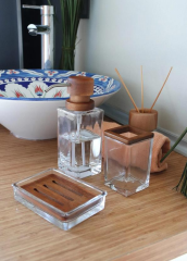 The Mia SBN0024 Woody 3 Parça Banyo Seti