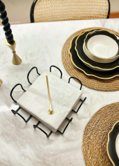 The Mia PCT0018 Peçetelik Siyah 20 x 20 Cm