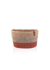 The Mia SPT0030 Jutte Yuvarlak Sepet Bambu Kiremit 20x13 CM