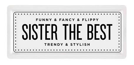 The Mia PRS0164 Sister The Best Dikdörtgen Servis 35x16 cm