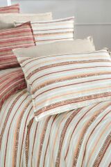 Sarev Rabina V1 Taba Fancy Poplin Nevresim Takımı Tek Kişilik