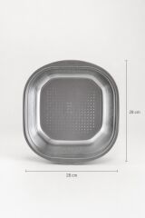 Acar 10156 Steelock Paslanmaz Çelik Süzgeç 28 Cm