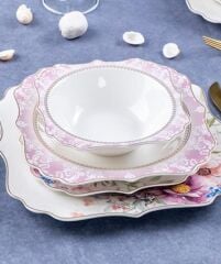 Acar 368 Botanic Porselen 24 Prç Yemek Takımı