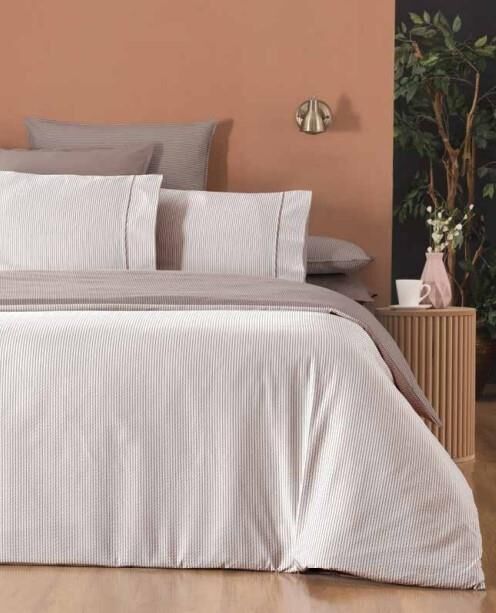 Sarev Cannes V1 Fancy Poplin Tek Kişilik Nevresim Takımı