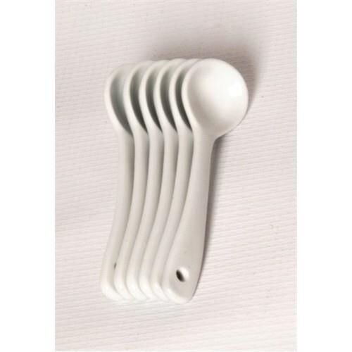 Kosova GSA-27 Porselen Küçük Sade 6 Lı Kaşık 10,5 Cm