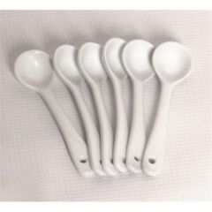 Kosova GSA-27 Porselen Küçük Sade 6 Lı Kaşık 10,5 Cm