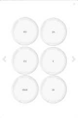 The Mia SMR0001 Summertime Servis Tabağı 6 Lı Set - 26 cm