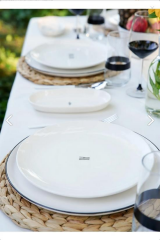 The Mia SMR0001 Summertime Servis Tabağı 6 Lı Set - 26 cm