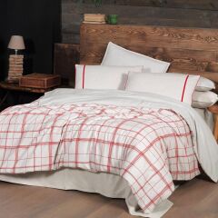 Sarev Bramo V1 Bej Flanel Nevresim Takımı Tek Kişilik