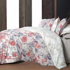 Sarev Margaret V1 Pembe Flanel Nevresim Takımı Çift Kişilik