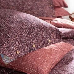 Sarev Glamis V2 Bordo Flanel Nevresim Takımı Tek Kişilik