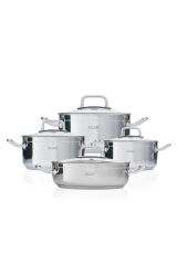 Acar 17158 Karat Merkür 8 Parça Çelik Tencere Seti