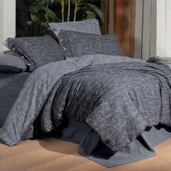 Sarev Glamis V1 Gri Flanel Nevresim Takımı Tek Kişilik