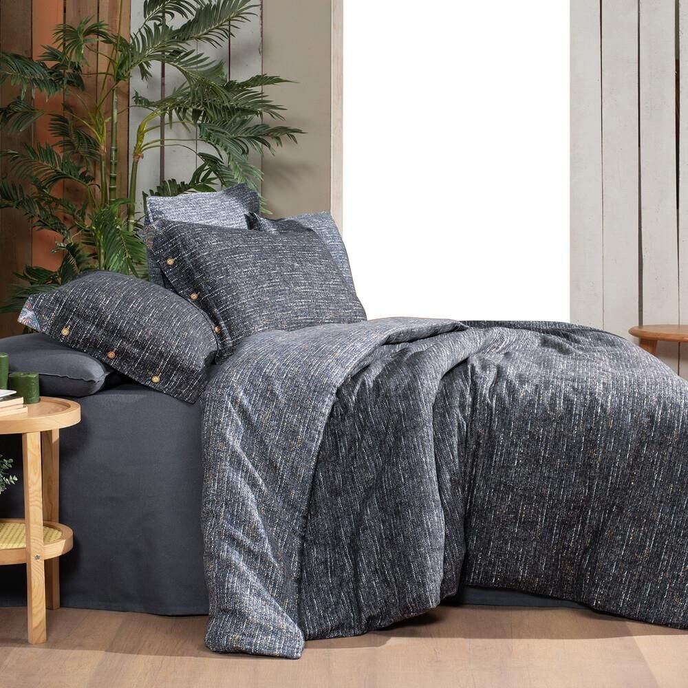 Sarev Glamis V1 Gri Flanel Nevresim Takımı Çift Kişilik