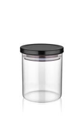 The Mia CAM0163 Borosilikat Cam Kavanoz 4 Lü Set 680 Cc Siyah