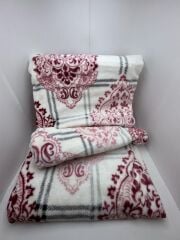 Pololife Zara Damask Battaniye Pudra Tek Kişilik 160x220