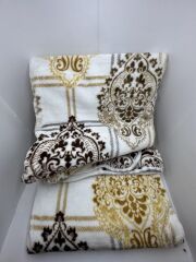 Pololife Zara Damask Battaniye Kahve Tek Kişilik 160x220