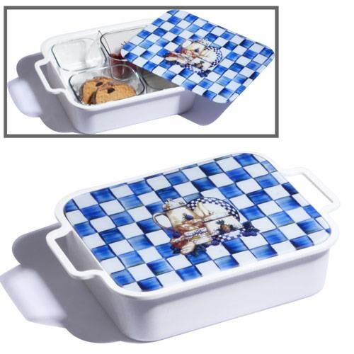 Kosova KHV-110 Melamin 4 Lü Cam Kahvaltılık Demlik