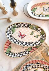 The Mia JRD022 Jardin Oval Servis 2li Set - 26cm & 29cm