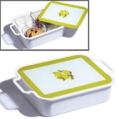 Kosova KHV-130 Melamin 4 Lü Cam Kahvaltılık Limon