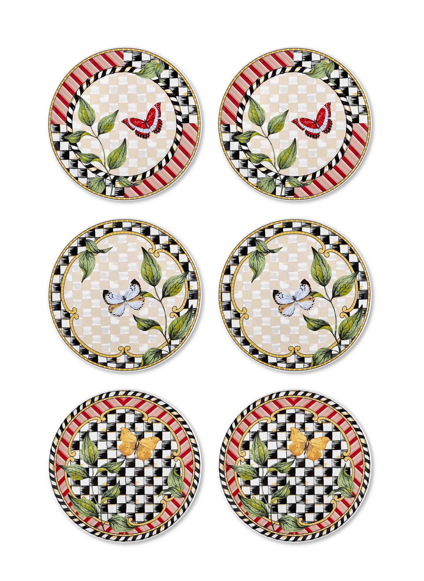 The Mia JRD019 Jardin Pasta Tabağı 6 Lı Set - 19 cm