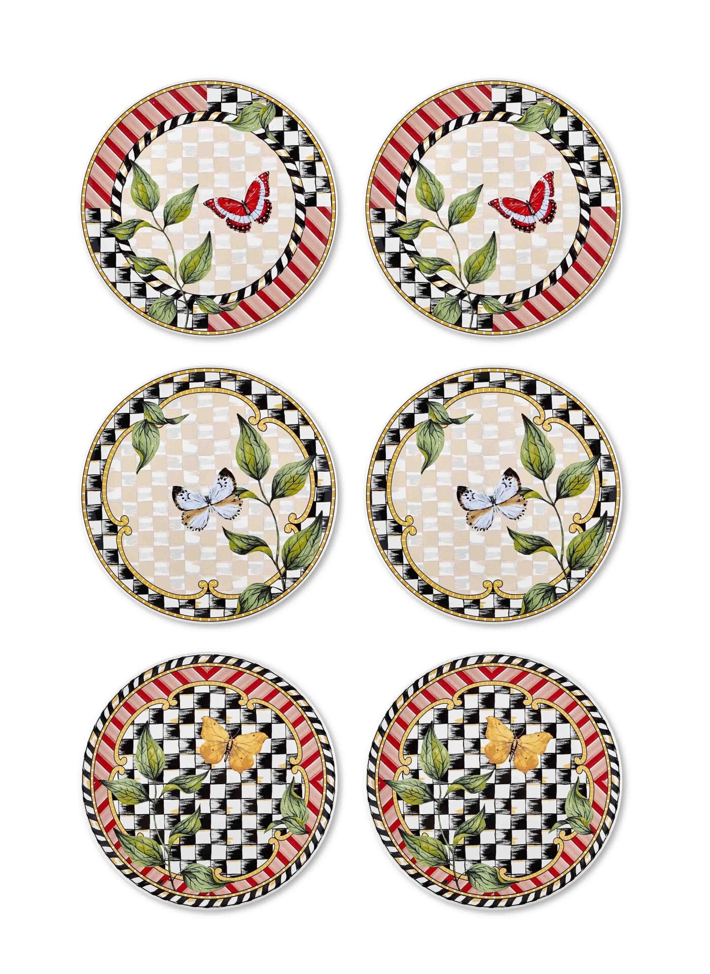 The Mia JRD019 Jardin Pasta Tabağı 6 Lı Set - 19 cm