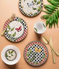 The Mia JRD019 Jardin Pasta Tabağı 6 Lı Set - 19 cm