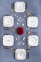 Acar 365 Love Garden Porselen 24 Prç Yemek Takımı