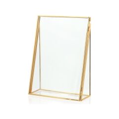 The Mia BRS0159 Brass Çerçeve 7x15x23 Cm