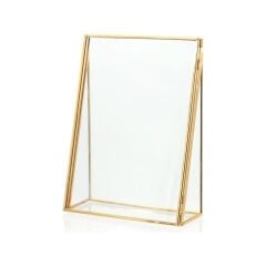 The Mia BRS0159 Brass Çerçeve 7x15x23 Cm