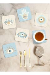 The Mia BRK0086 Bardak Altlığı 6 Lı Set