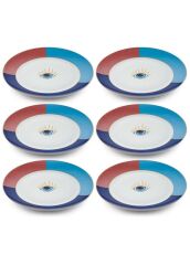 The Mia DNR0082 Eye Servis Tabağı 6 Lı Set - 27 Cm