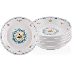 The Mia PAT0018 Patio Yemek Tabağı 6 Lı Set - 20 cm