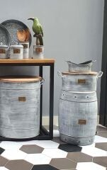 The Mia STN0031 Stone Tabure & Yan Sehpa 50 x 35 Cm