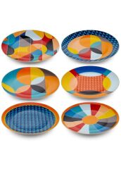 The Mia DNR0078 Shapes Servis Tabağı 6 Lı Set - 27 Cm