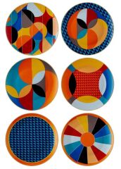 The Mia DNR0078 Shapes Servis Tabağı 6 Lı Set - 27 Cm