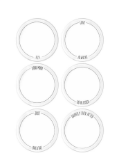 The Mia DLY001 Daily Tunes Pasta Tabağı 6 Lı Set - 19 cm