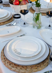 The Mia DLY001 Daily Tunes Pasta Tabağı 6 Lı Set - 19 cm