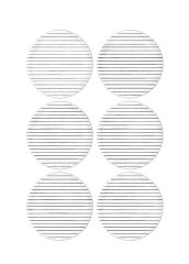 The Mia DLY002 Daily Tunes Pasta Tabağı 6 Lı Set - 19 cm