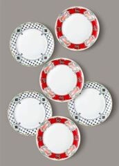 The Mia DNR0058 Amore Servis Tabağı 6 Lı Set - 27 Cm