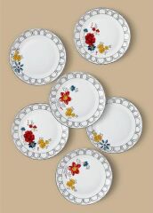 The Mia DNR0054 Fiore Servis Tabağı 6 Lı Set - 27 Cm