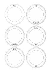 The Mia DLY003 Daily Tunes Servis Tabağı 6 Lı Set - 26 cm